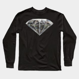 Diamond Crystal Birthstone Long Sleeve T-Shirt